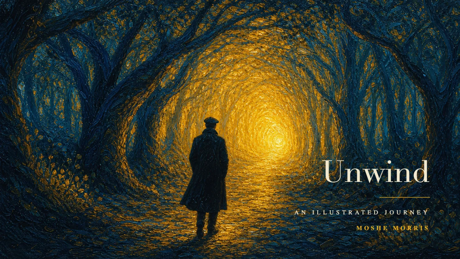 Unwind — An Illustrated Journey, by Moshe Morris: the book cover